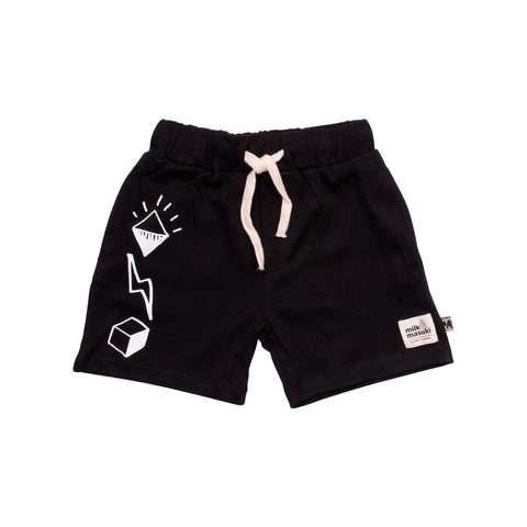 Symbols Black Shorts