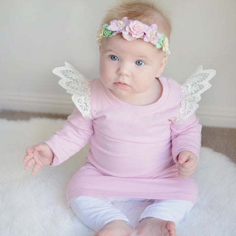 Angel Wings - Blush Jumper Dress